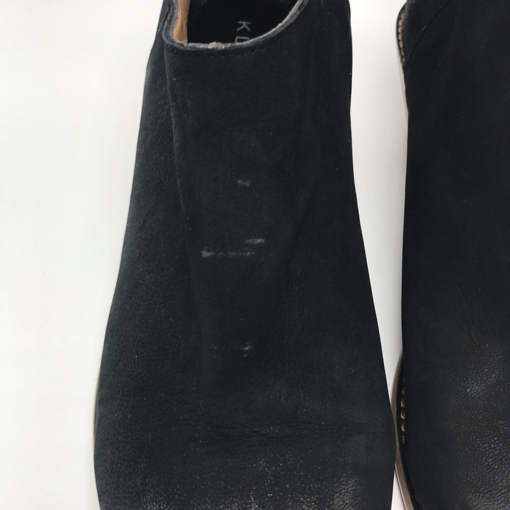Kelsi Dagger Brooklyn KDB Black Leather Booties - Picture 6 of 8
